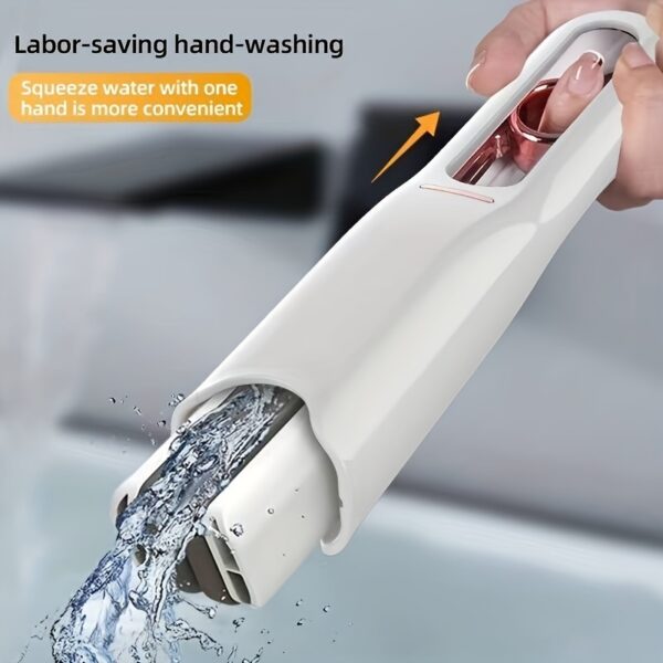 New Portable Self-NSqueeze Mini Mop, Lazy Hand Wash-Free Strong Absorbent Multifunction Portable Mop Tool